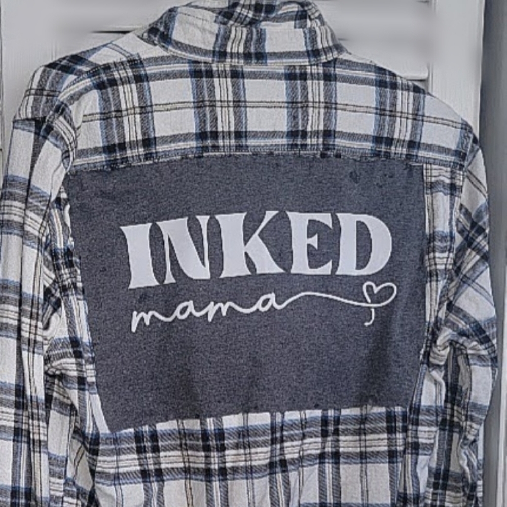 Flannel Tshirt Back Button Down Shirts - image 4